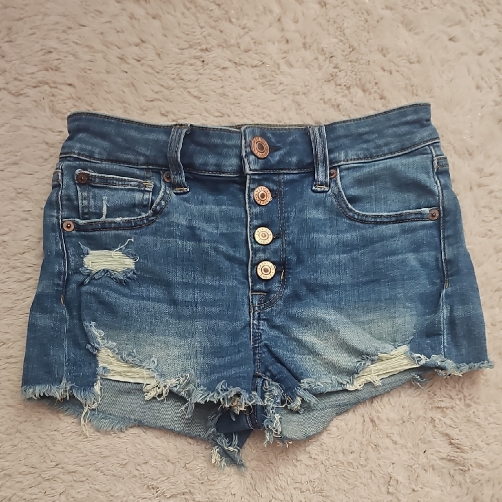 Denim Distressed Women Shorts